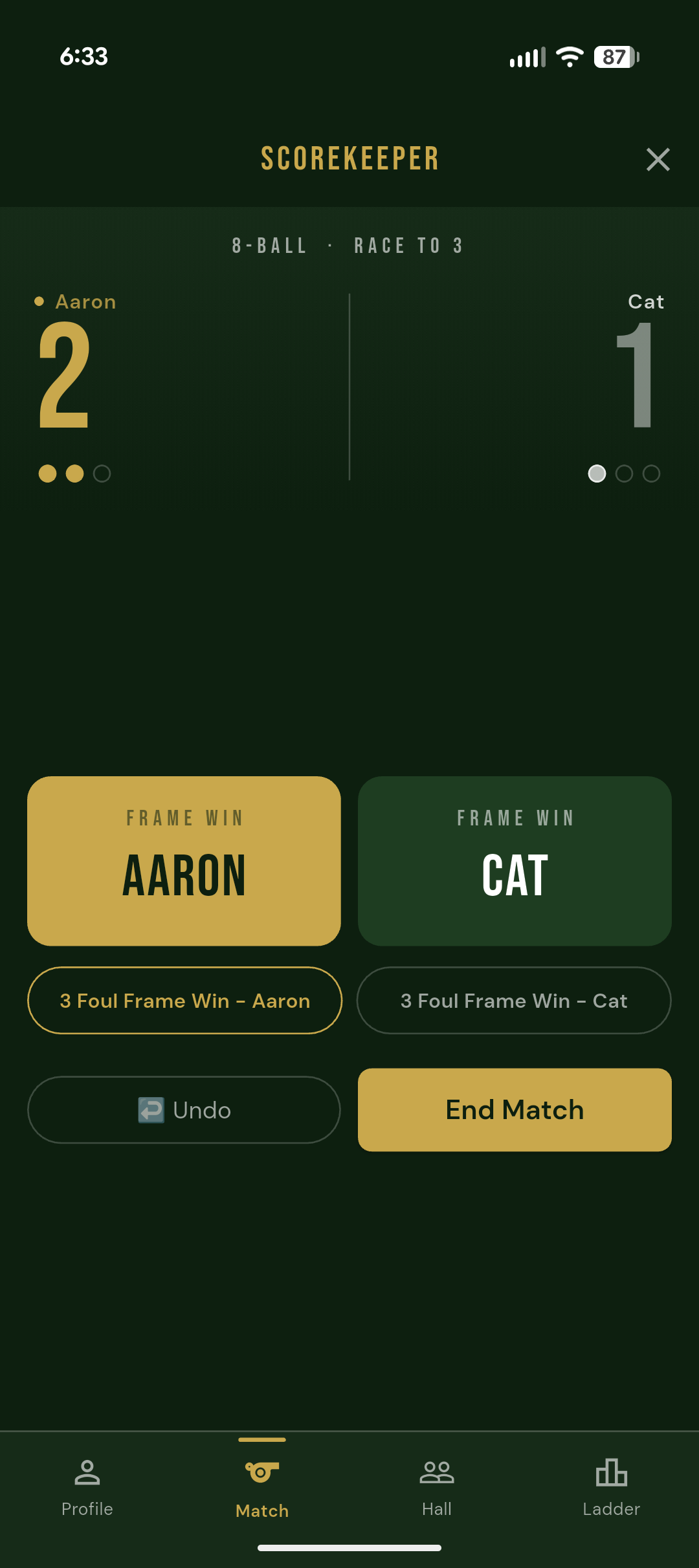 OPL Live Scorekeeper